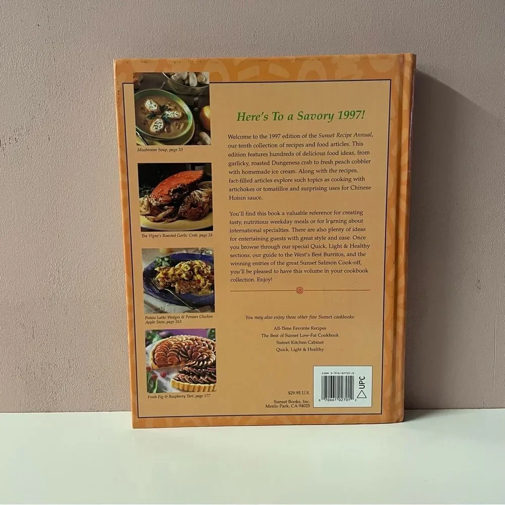 Vintage Sunset Recipe Annual 1997 Edition Hardcover Cookbook GUC